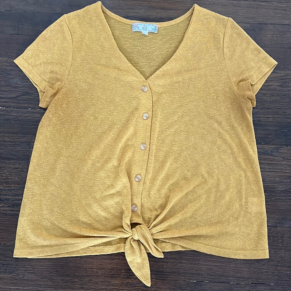 Juniors size Large- Pink Rose blouse